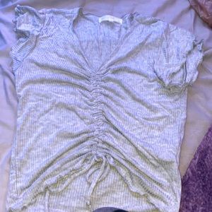 Grey crop top in a size medium